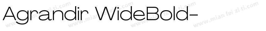 Agrandir WideBold字体转换